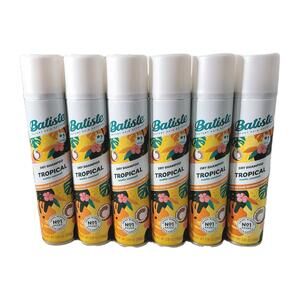 6pk Batiste Dry Shampoo, Tropical Fragrance, 3.81 oz